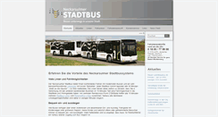Desktop Screenshot of neckarsulmer-stadtbus.de
