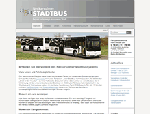 Tablet Screenshot of neckarsulmer-stadtbus.de